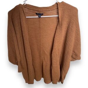 Dark tan chestnut button up cardigan